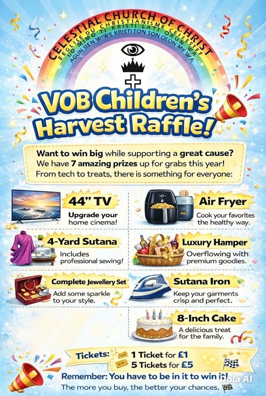 VOB Children's Harvest Raffle!