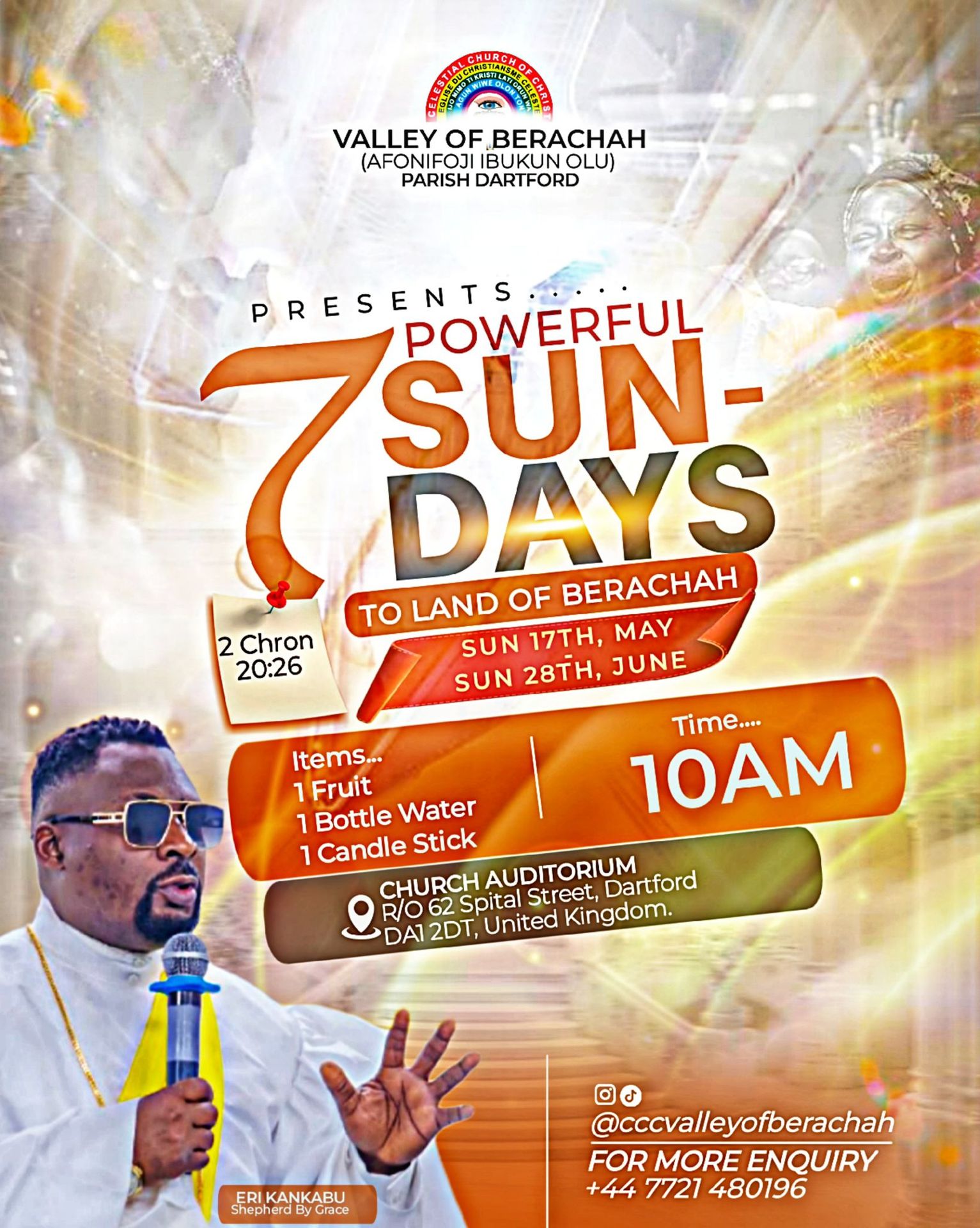 7 POWERFUL SUNDAY TO THE LAND OF BERACHAH