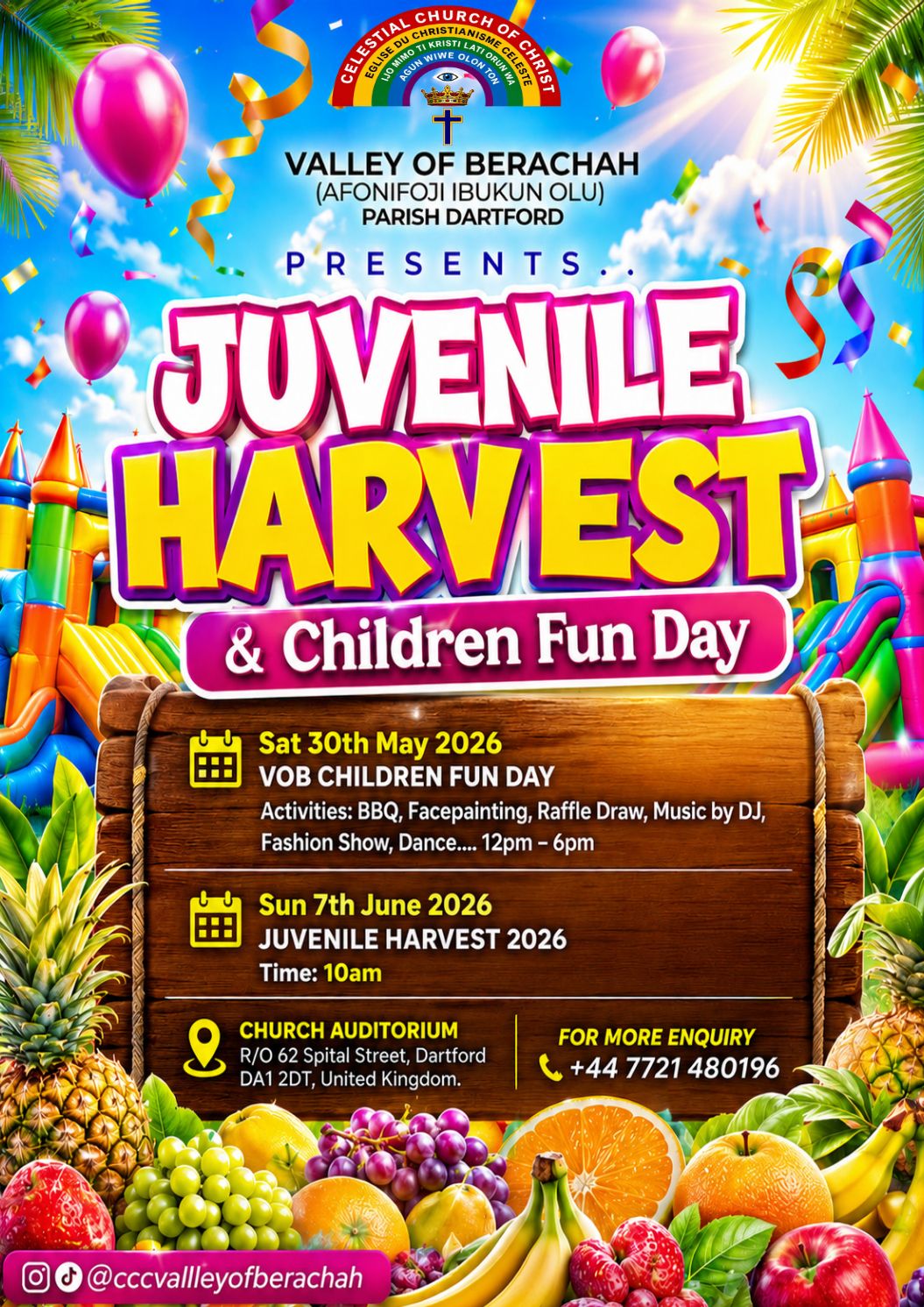 ๐๐ JUVENILE HARVEST & CHILDREN FUN DAY 2026 ๐